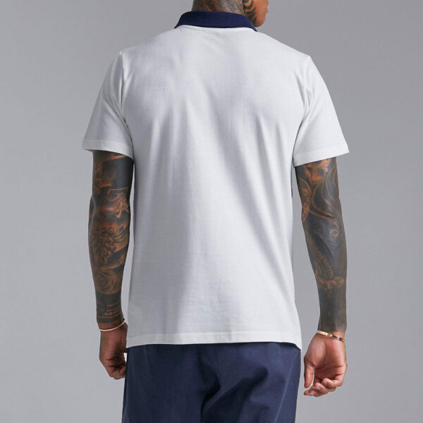 New-Desgin-Slim-Man-Colour-Block-Pique-Polo-Shirt