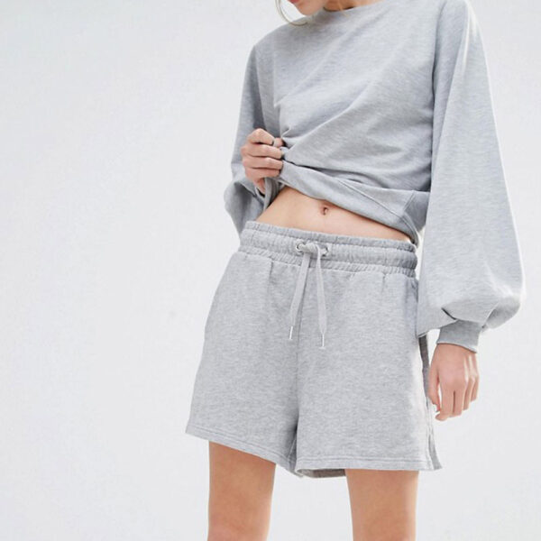 New-Trendy-Cotton-Jersey-Women-Sweat-Shorts